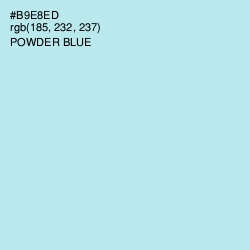 #B9E8ED - Powder Blue Color Image